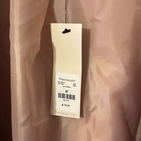 CRISSIE BUTTON FRONT FAUX FUR COAT- Light Pink- MEDIUM - Picture 6 of 6